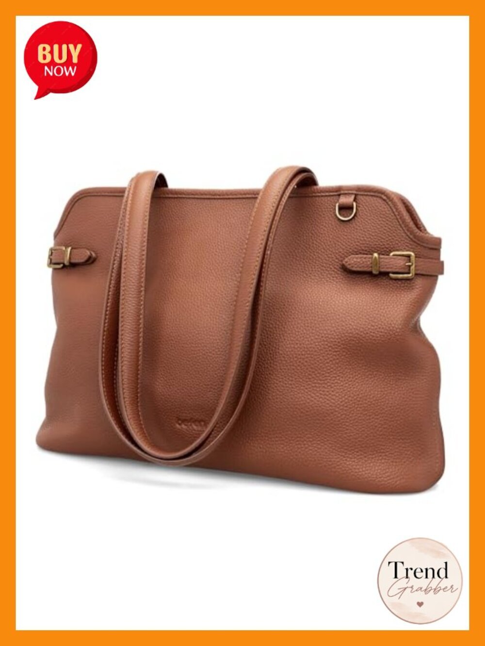 Genuine Leather Tote Bag Medium Soft Leather Shoulder Handbag Vintage Satchel